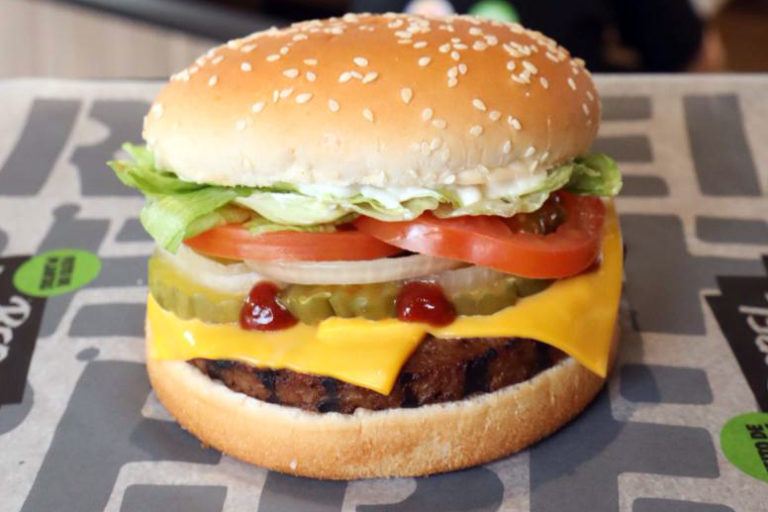 Sanduiche de hamburguer de vegetal