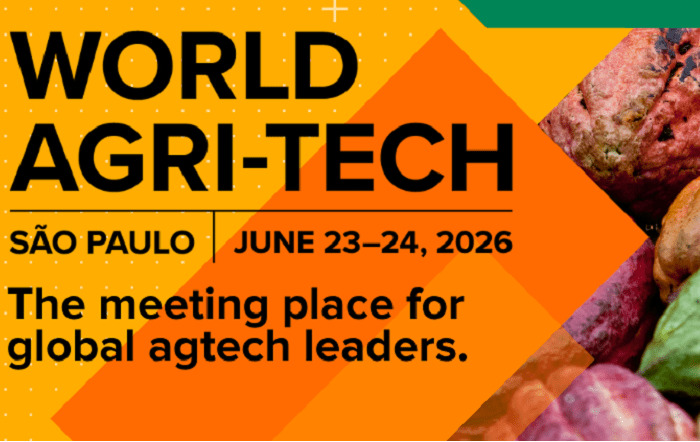 Em São Paulo, World Agri-Tech South America Summit reunirá 600 líderes globais da cadeia agroalimentar de valor